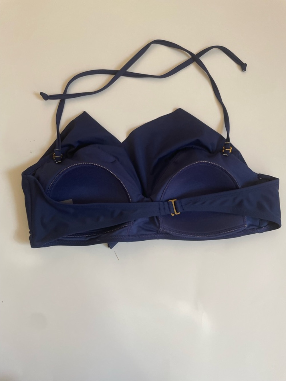 Nicole Miller Bikini Set Navy High Waisted Swimsuit Size Large - Picture 10 of 12
